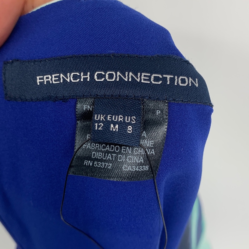 Sz 8 NEW French Connection Annisa Whisper Printed Mini Dress w pockets NWT $148 - Picture 9 of 17